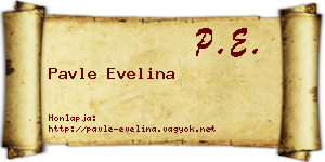 Pavle Evelina névjegykártya